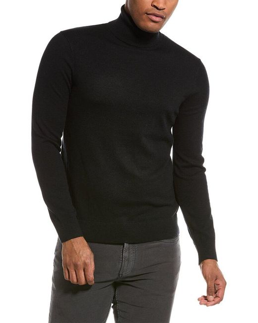 Theory Vilass Wool-blend Turtleneck Sweater in Black for Men | Lyst