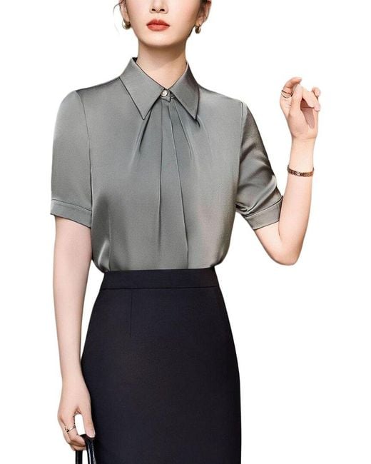 FLORIDA CLOTHING Gray Blouse