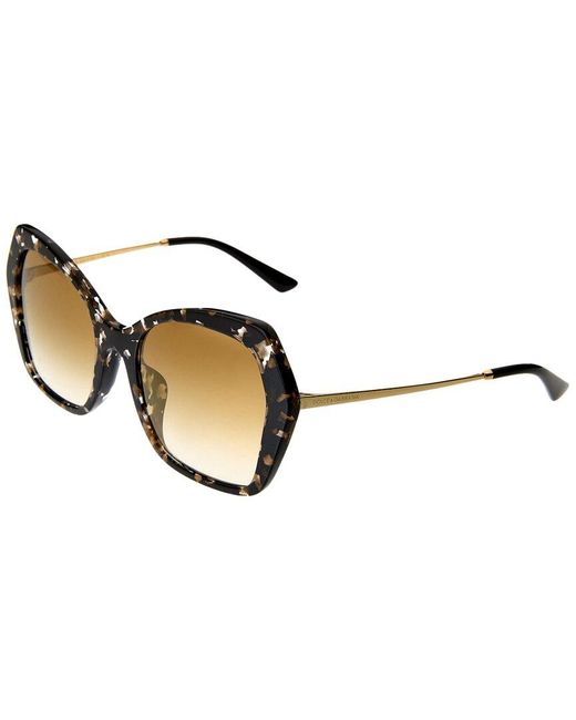 Dolce & Gabbana Metallic 56mm Sunglasses