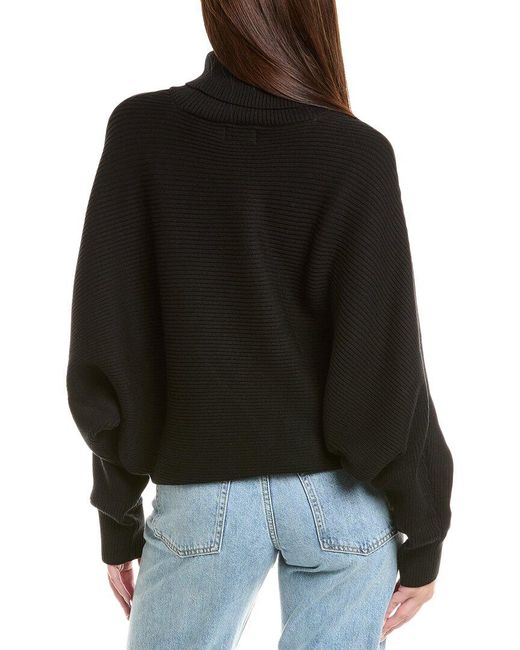 Nation Ltd Lane Exaggerated Dolman Sweater in Black Lyst UK