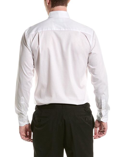 ALTON LANE White Mercantile Tailored Fit Tuxedo Shirt for men