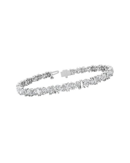 Lab Grown Diamonds White 14K 11.72 Ct. Tw. Lab-Grown Diamond Tennis Bracelet