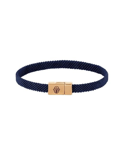 Karma and Luck Blue 18K Plated Magnetic Bracelet for men