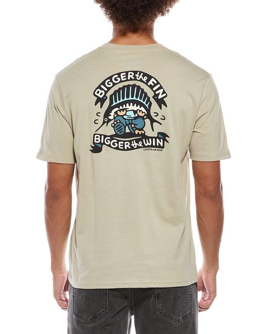 COSTA APPAREL Natural Big Fin Big Win T-Shirt for men