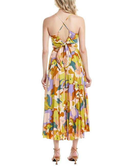 Astr Yellow Blythe Maxi Dress