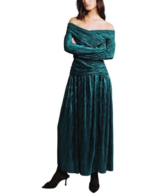 Sabina Musayev Green Sublime Midi Dress