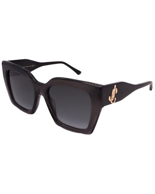 Jimmy Choo Black Elenig/s 53mm Sunglasses