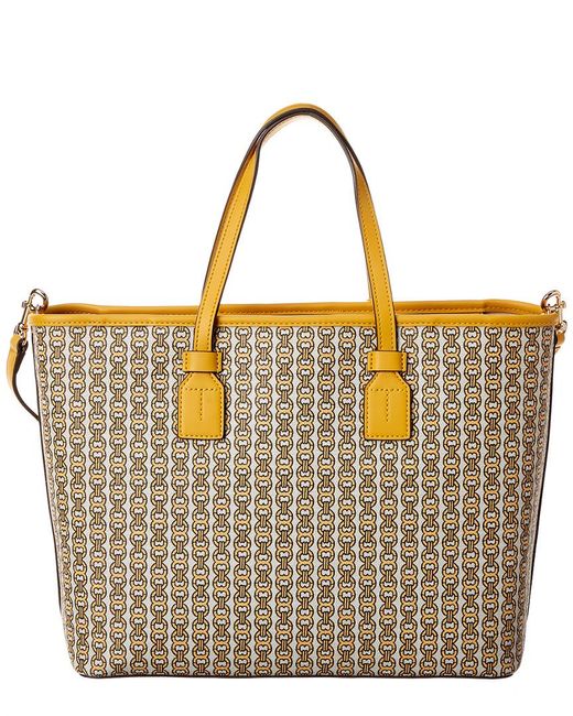 tory burch gemini link small tote bag