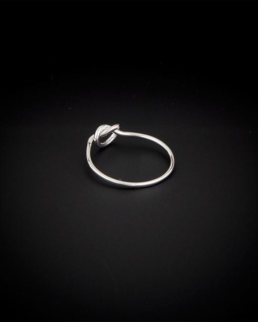 Italian Gold Black 14k Love Knot Ring