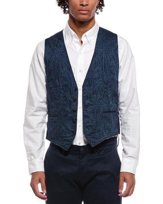 Slowear Blue Sportscoat Vest for men