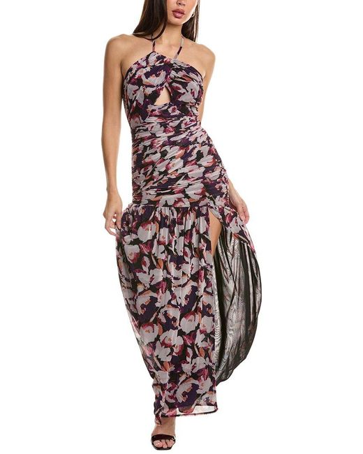 Nicholas Purple Micaela Maxi Dress
