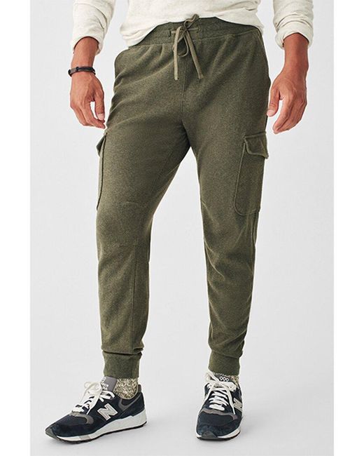 Faherty Brand Green Knit Alpine Cargo Pant for men