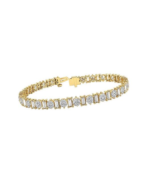 Lab Grown Diamonds White 14K 11.52 Ct. Tw. Lab-Grown Diamond Tennis Bracelet