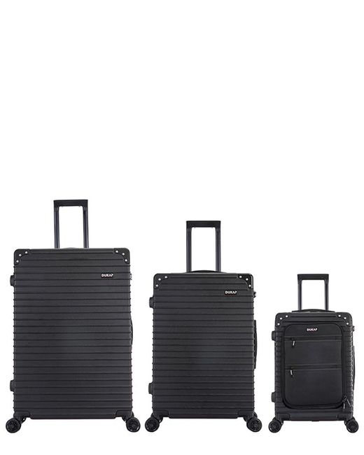 DUKAP Black Tour 3pc Luggage Set