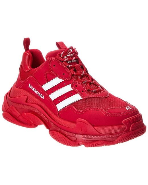 Balenciaga Red X Adidas Triple S Sneaker for men