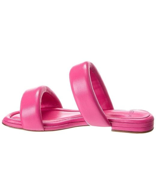 Alexandre Birman Pink Lilla Leather Sandal