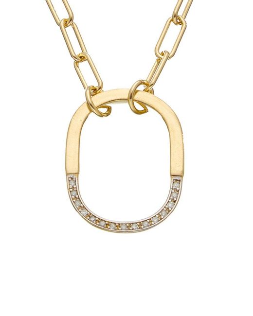 Meshmerise Metallic 18K Over 0.20 Ct. Tw. Diamond Necklace