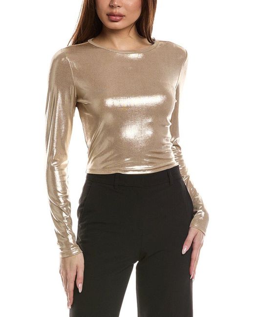 Alice + Olivia Black Delaina Top
