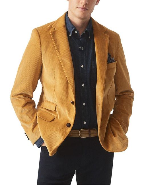 J.McLaughlin Yellow J. Mclaughlin Suffolk Jacket for men