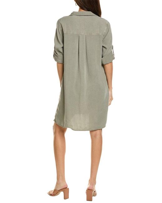 Bella Dahl Natural Long Sleeve A-line Dress