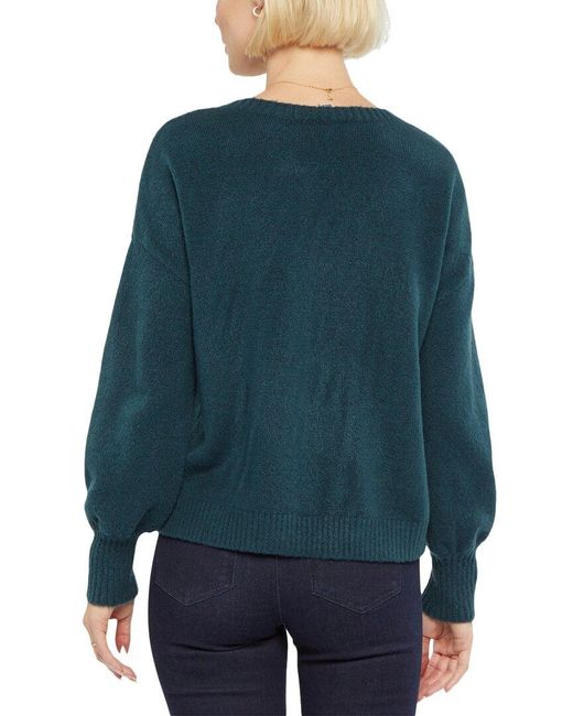 NYDJ Blue V-neck Sweater