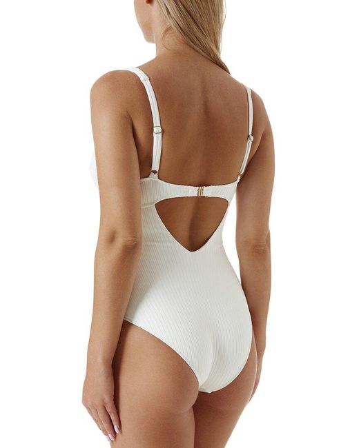 Melissa Odabash White Sanremo One Piece Swimsuit