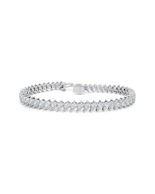 Lab Grown Diamonds White 14K 9.36 Ct. Tw. Lab-Grown Diamond Tennis Bracelet