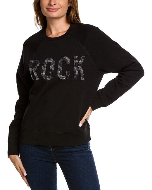 Zadig & Voltaire Black Camo Rock Strass Sweatshirt