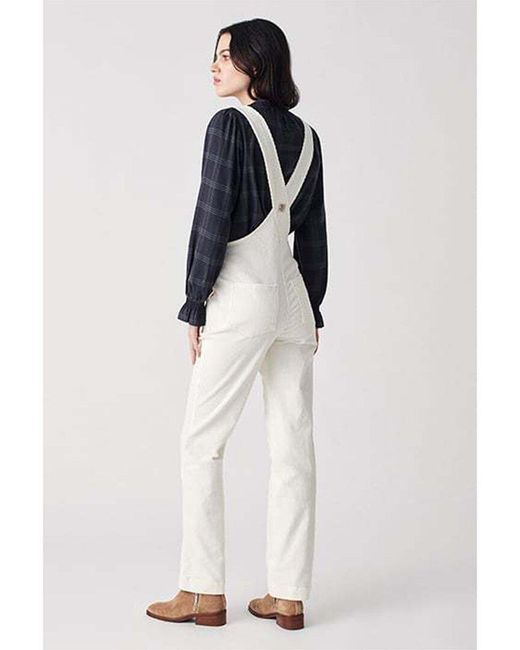 Faherty Brand White Walker Cord Overall