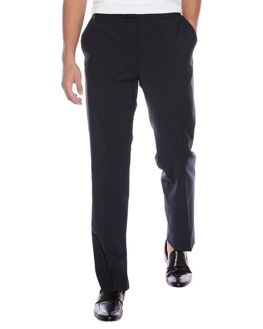 Reiss Blue Hope Modern Fit Wool-Blend Travel Trouser for men