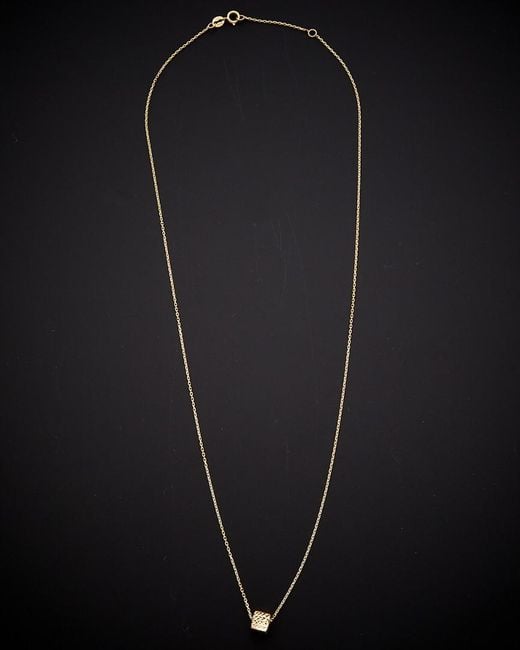 Italian Gold Black 14k Pendant Necklace