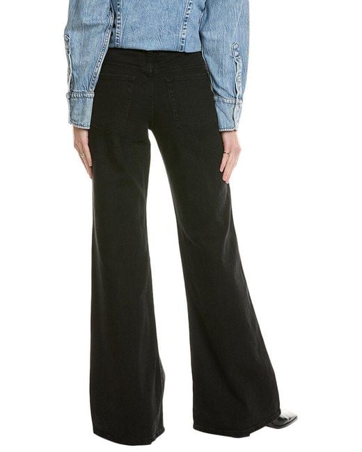7 For All Mankind Black Spencer Rinse Flare Jean