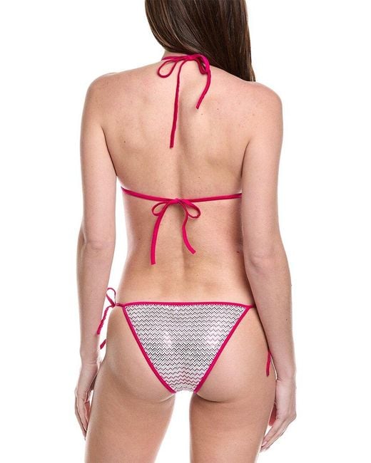 Missoni Red 2Pc Bikini Set