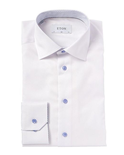 Eton of Sweden White Slim Fit Dress Shirt for men