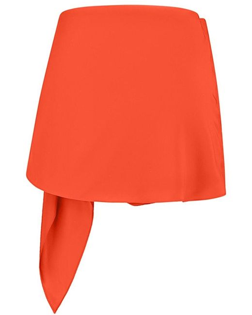 GAUGE81 Red Himeji Silk Mini Skirt