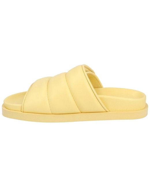 Gia Borghini Yellow Couture Leather Sandal
