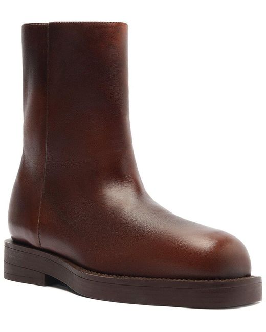 SCHUTZ SHOES Brown Jamie Leather Bootie