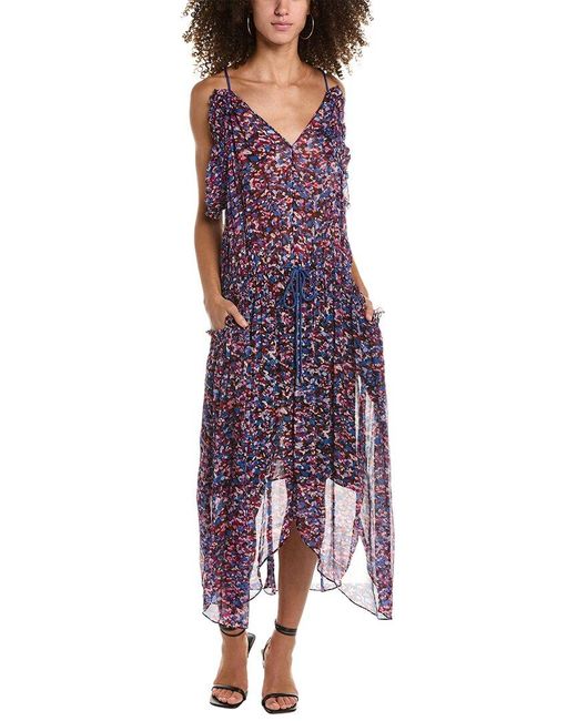 Isabel Marant Purple Étoile Fadelo Midi Dress