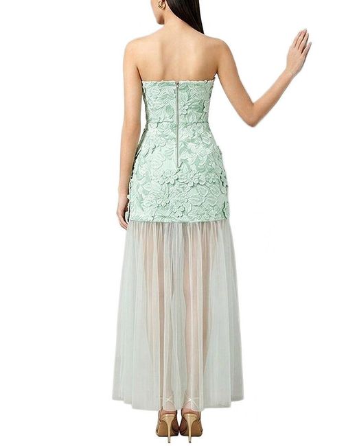 MIRA RICHI Green Embellished Maxi Dress