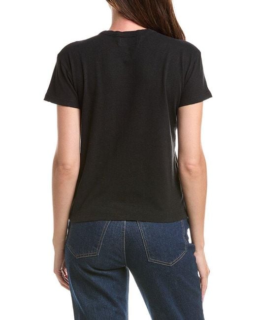 Officine Generale Black Officine Generale Lara Linen-Blend T-Shirt
