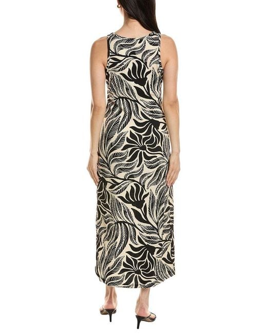 Z Supply Black Polanco Isla Leaf Midi Dress
