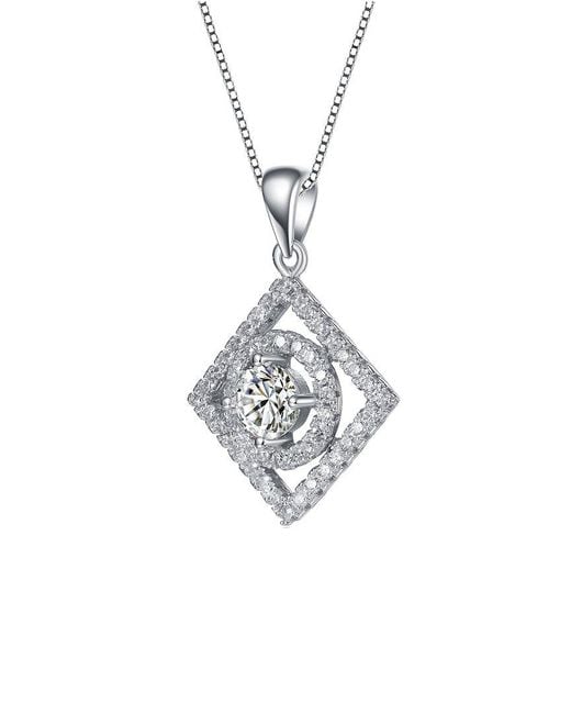 Genevive Jewelry Metallic Pendant Necklace