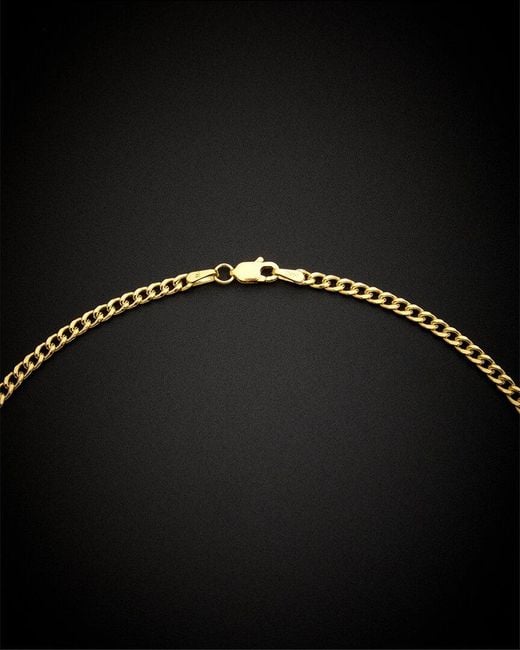 Italian Gold Black 14k Miami Cuban Necklace