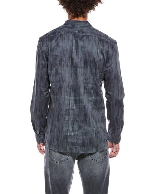 John Varvatos Gray Ross Slim Fit Sport Shirt for men