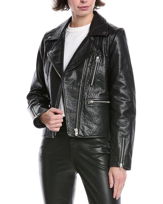 Rag & Bone Black Arrow Leather Jacket