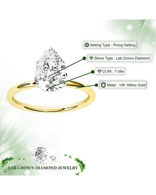 Amairah Metallic 14K 7.00 Ct. Tw. Lab-Grown Diamond Engagement Ring