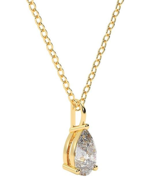 Lab Grown Diamonds Metallic 14k 0.50 Ct. Tw. Lab-grown Diamond Necklace