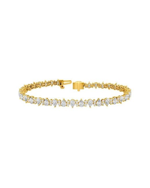 Lab Grown Diamonds Metallic 14K 5.51 Ct. Tw. Lab-Grown Diamond Tennis Bracelet