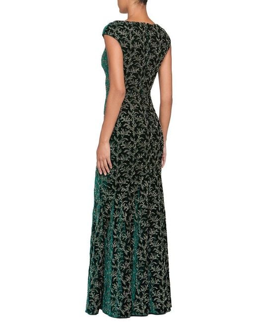 THEIA Green Zoelle Gown