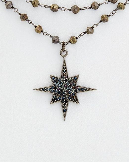 Rachel Reinhardt Jewelry White Silver Gemstone Necklace
